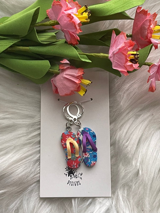 Flip Flop Crochet Stitch Marker Set